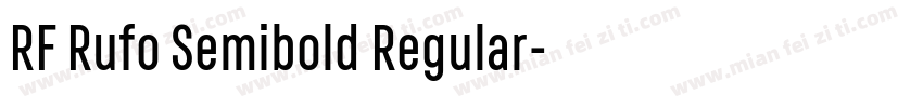 RF Rufo Semibold Regular字体转换